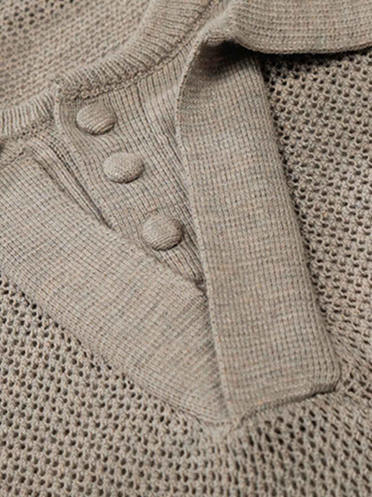 Poloshirt für Herren mit durchbrochener Netzstruktur