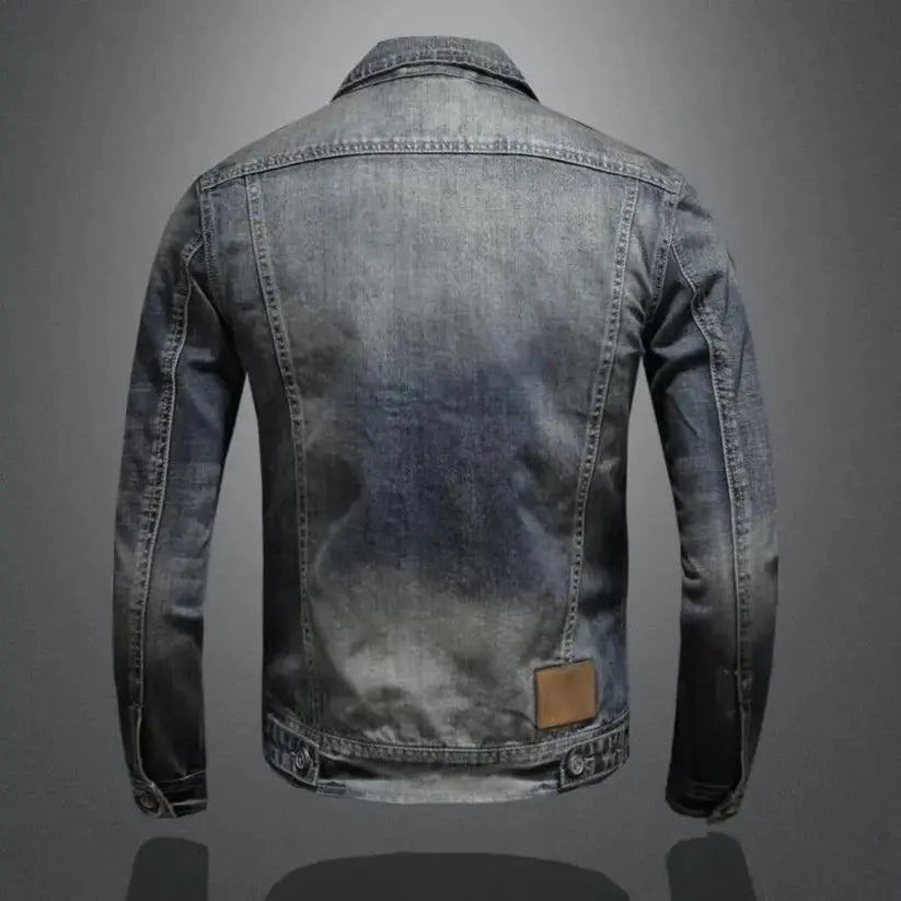 Men's denim jacket with classic denim design