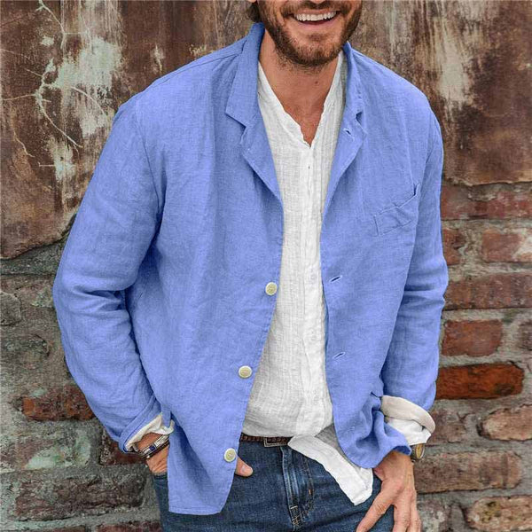 Men's Lightweight Casual Jacket with Classic Design 