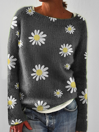 Damen Pullover Mit Einfachem Stilvollem Design