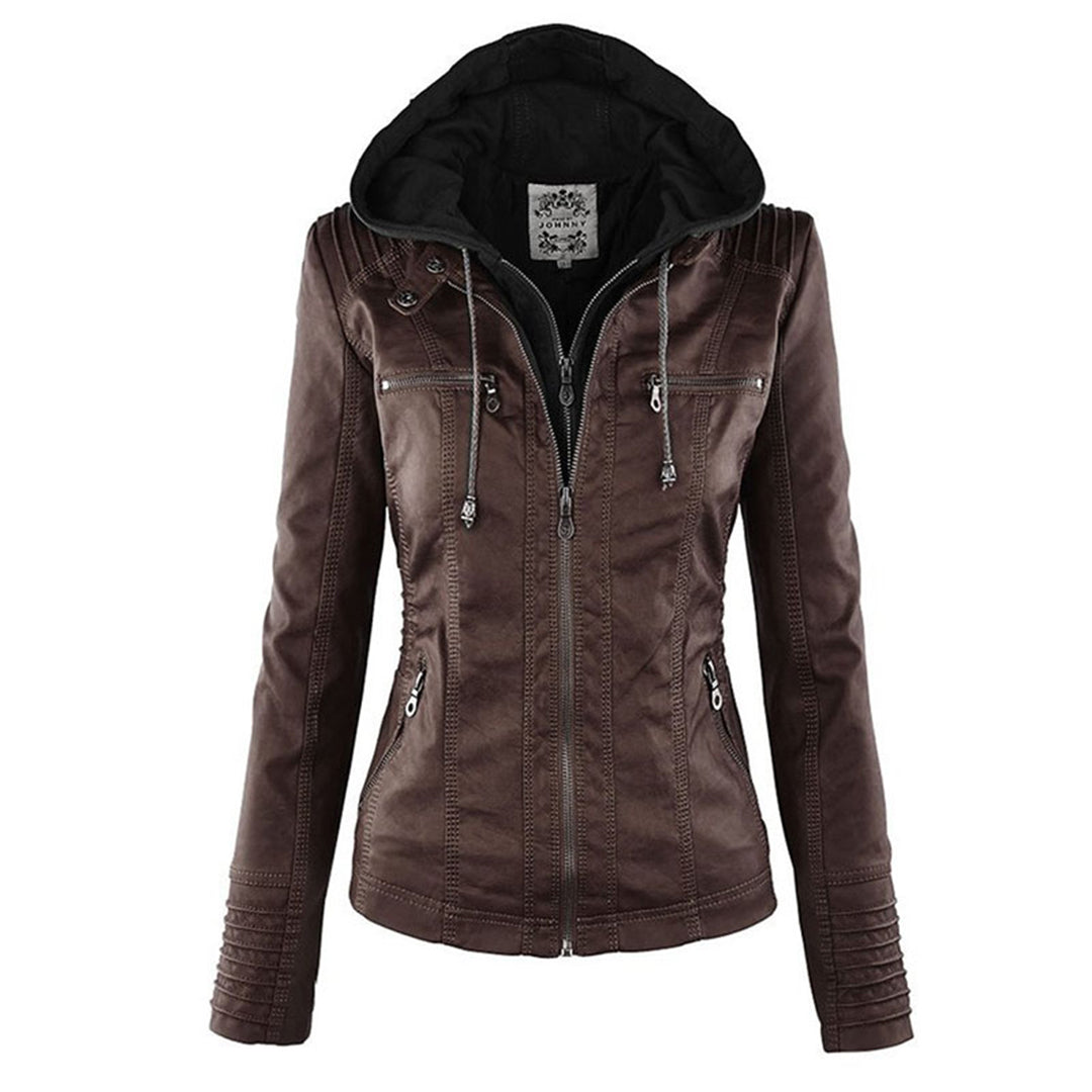 Women's hooded jacket in a weatherproof design 