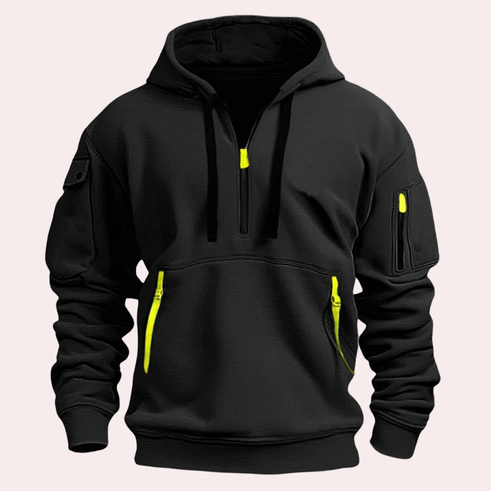 Men's hoodie with a modern design