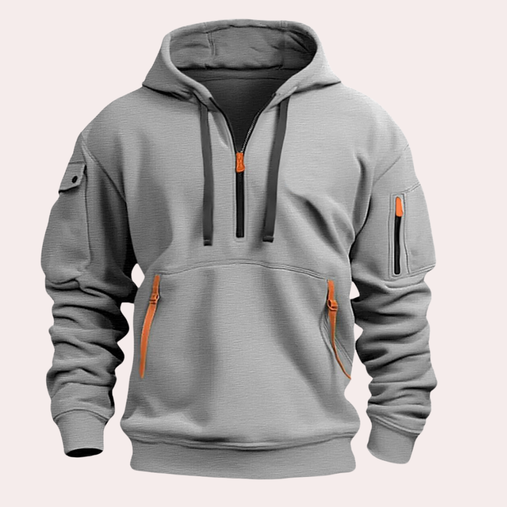 Men's hoodie with a modern design