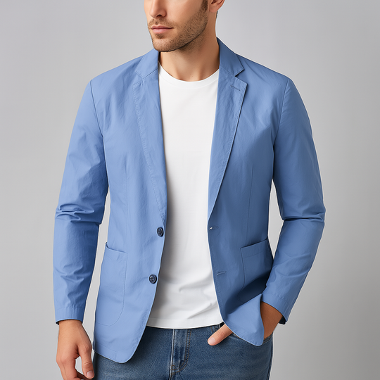 Men's blazer with button placket in a classic design