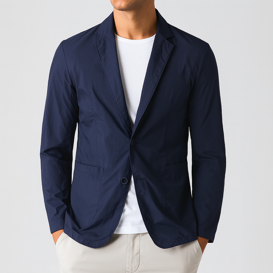Men's blazer with button placket in a classic design