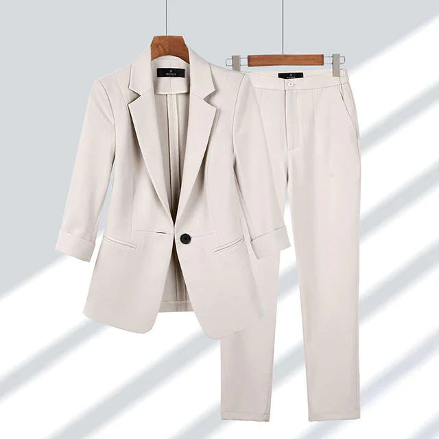 Women's Blazer and Trousers Two-Piece Set
