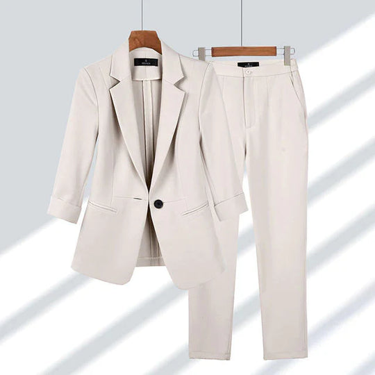 Women's Blazer and Trousers Two-Piece Set