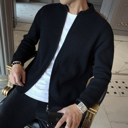 Herren Cardigan Aus Weichem Strick Für Herbst Winter