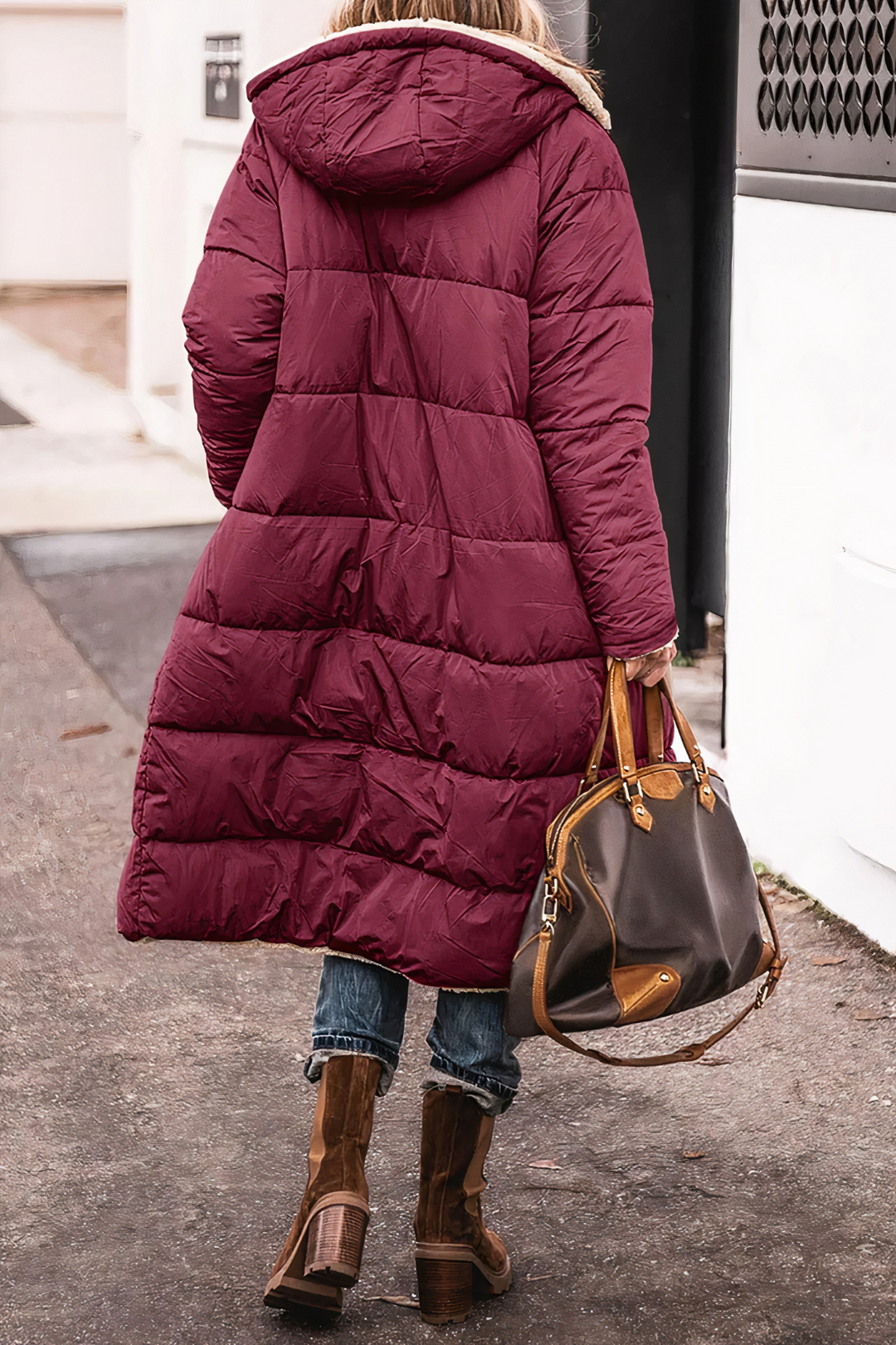 Women's Parka Coat with Trendy Cut