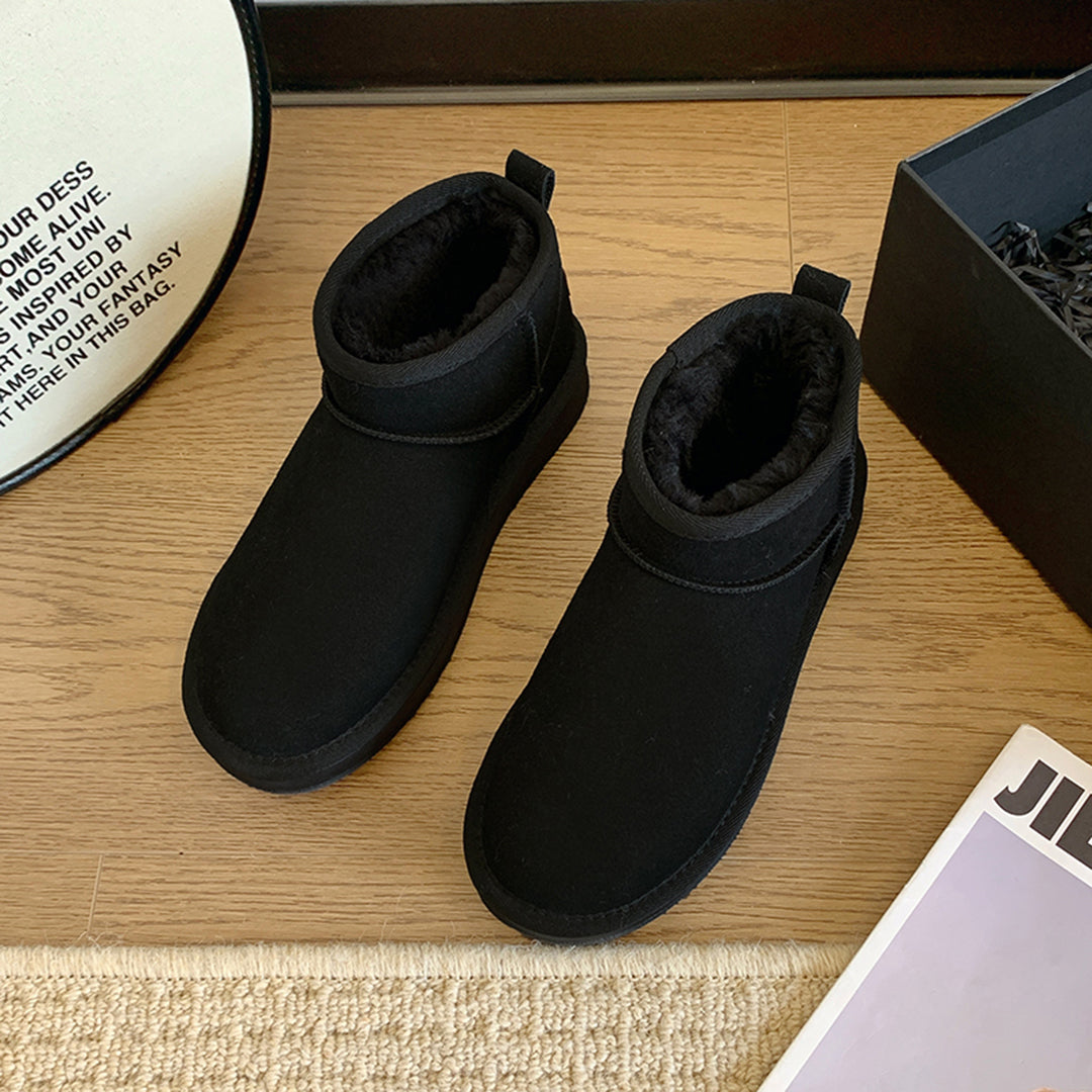 Women's winter boots with warm lining and non-slip sole