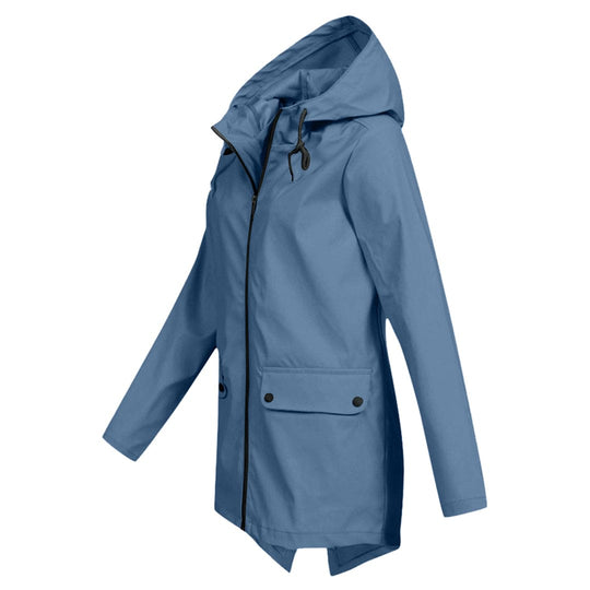 Women's hooded jacket with a classic cut