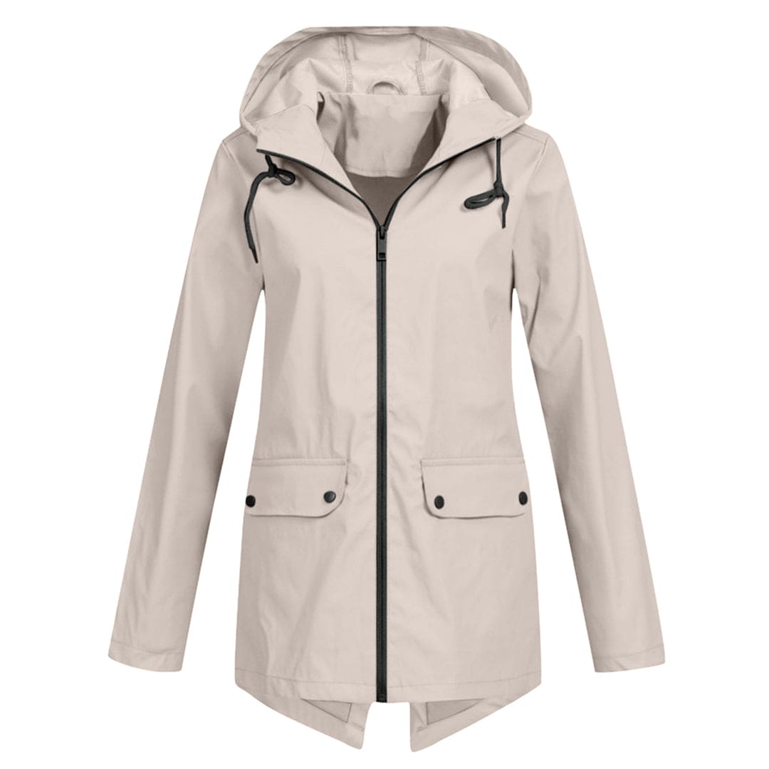 Women's hooded jacket with a classic cut
