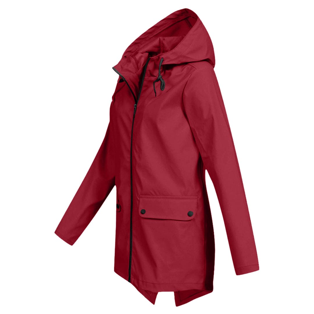 Women's hooded jacket with a classic cut