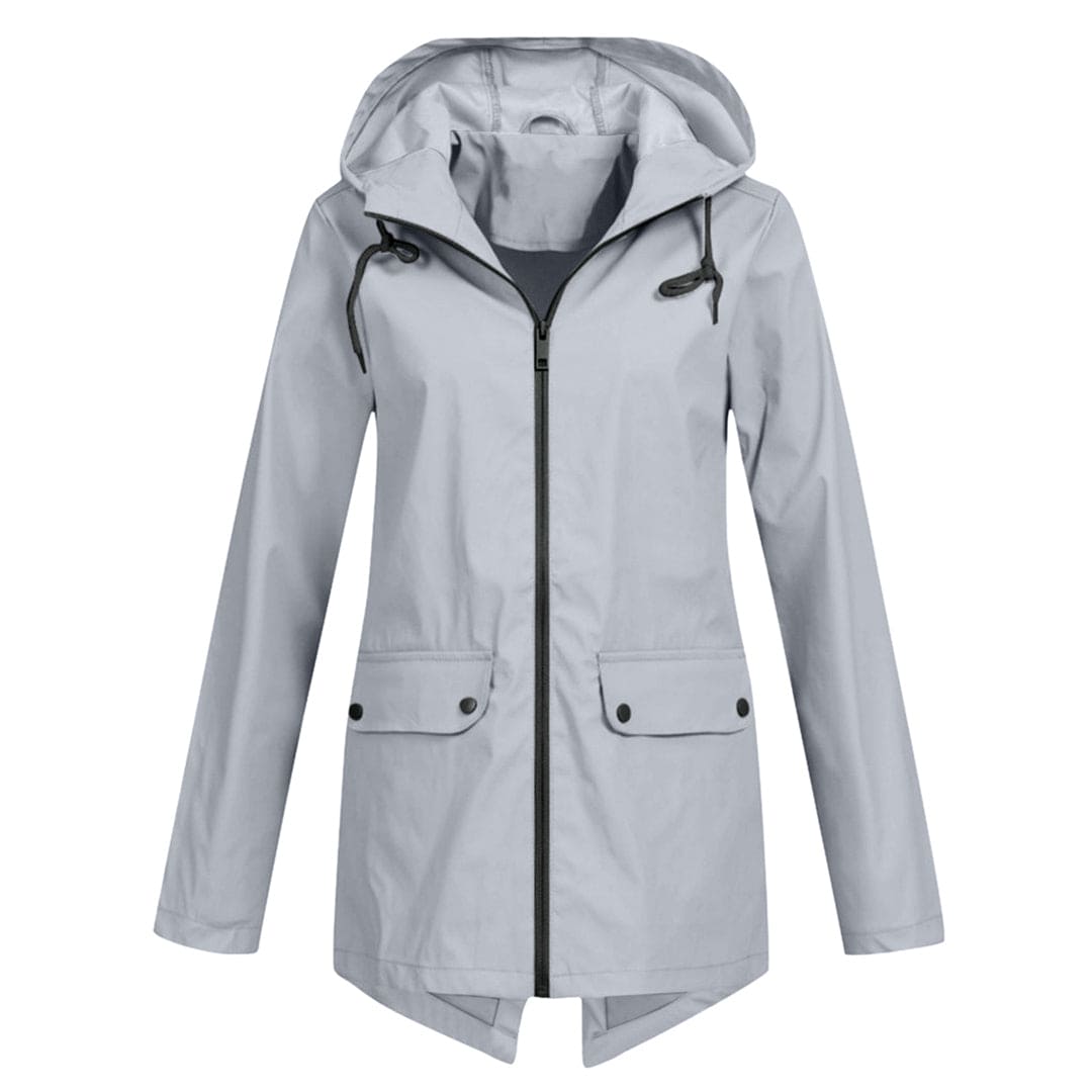 Women's hooded jacket with a classic cut