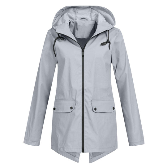 Women's hooded jacket with a classic cut