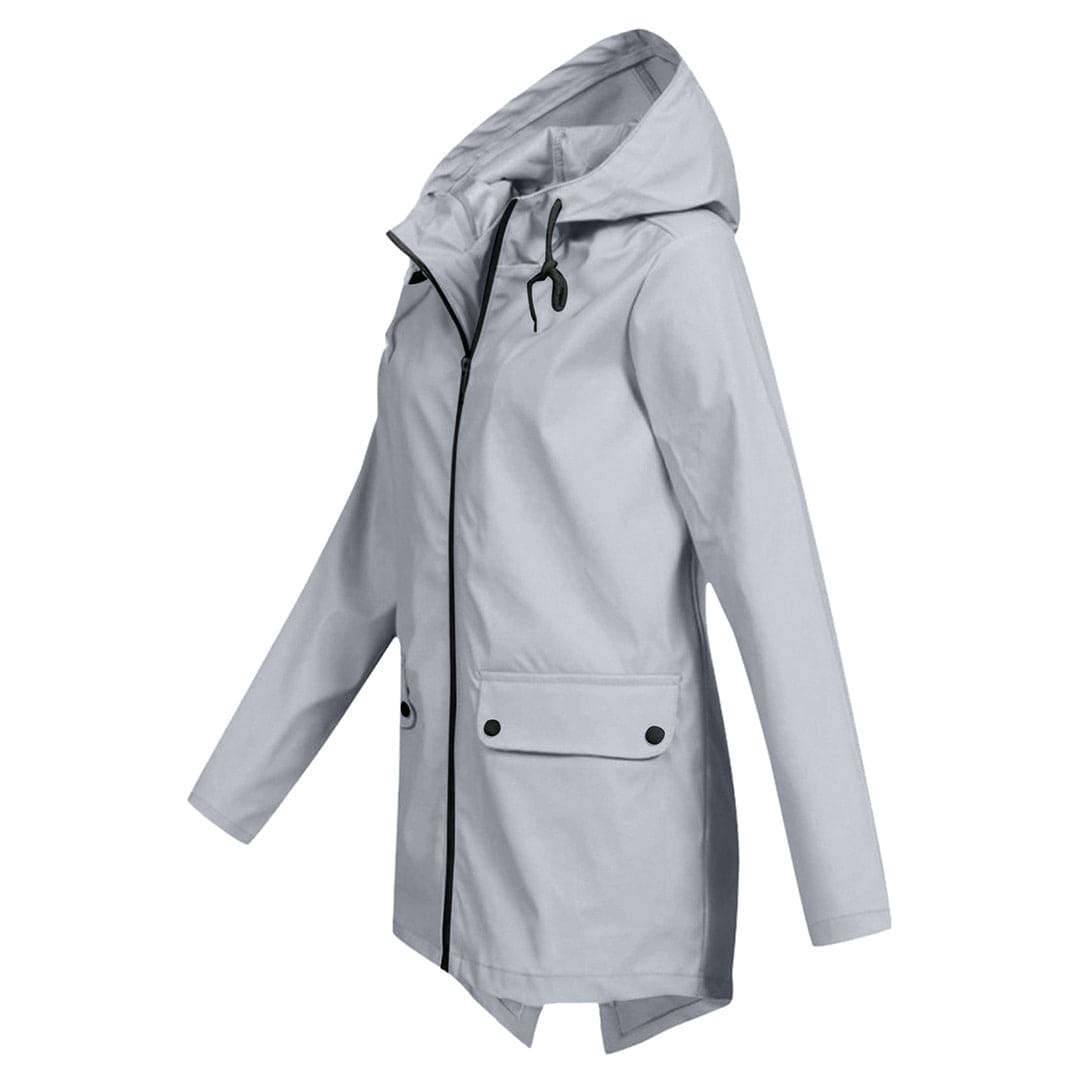 Women's hooded jacket with a classic cut