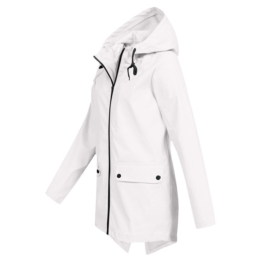 Women's hooded jacket with a classic cut