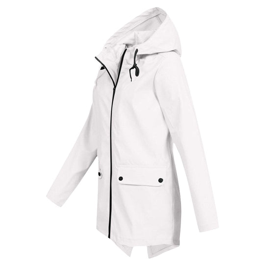 Women's hooded jacket with a classic cut