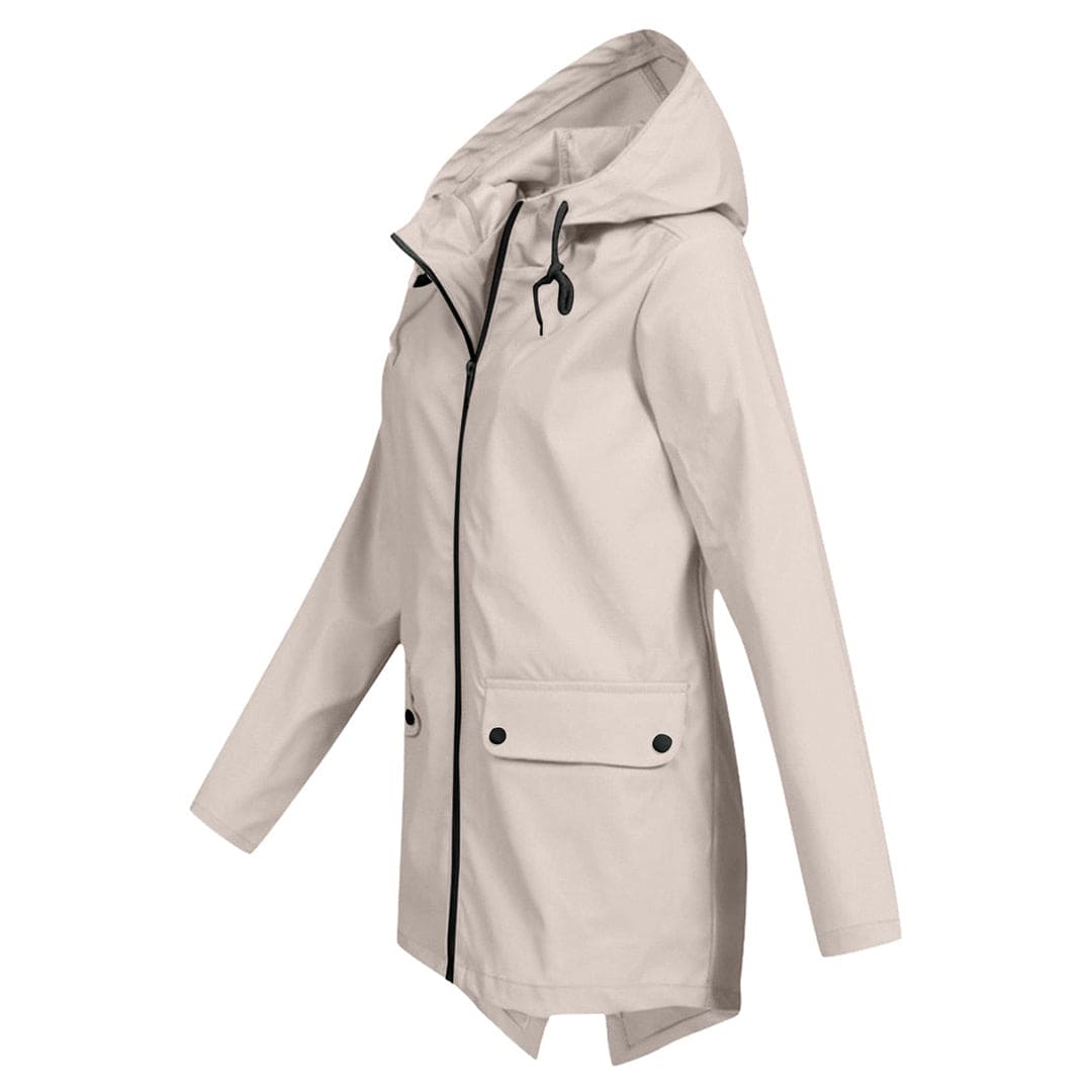 Women's hooded jacket with a classic cut