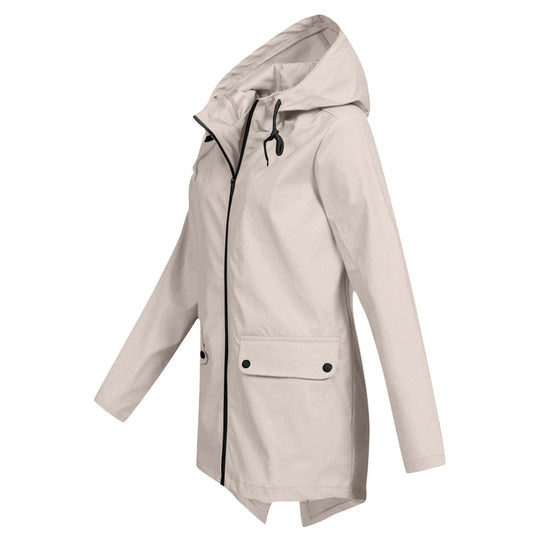 Women's hooded jacket with a classic cut