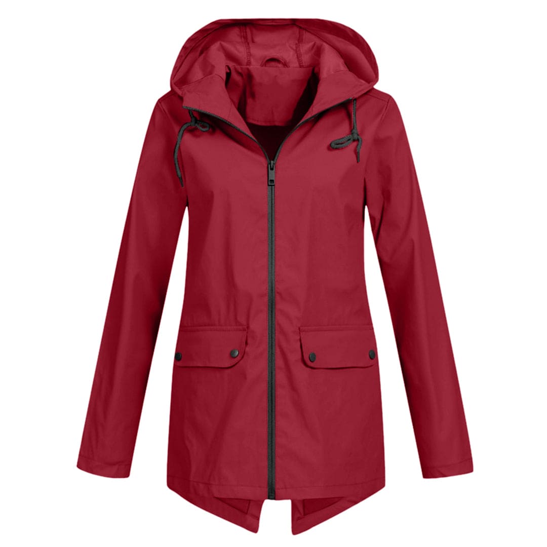 Women's hooded jacket with a classic cut