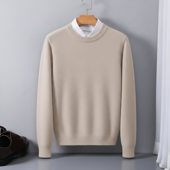 Men's sweater with a clean design
