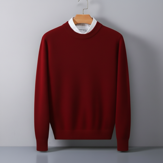 Men's sweater with a clean design