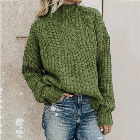 Women's Elegant Sweater with Classic Cut 