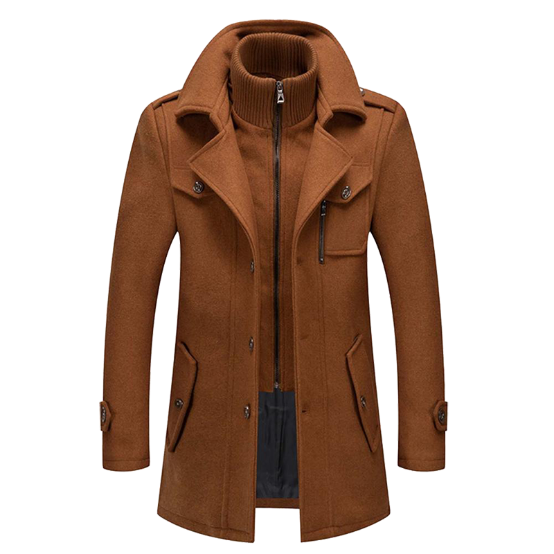 Fashionable coat with a classic cut for men
