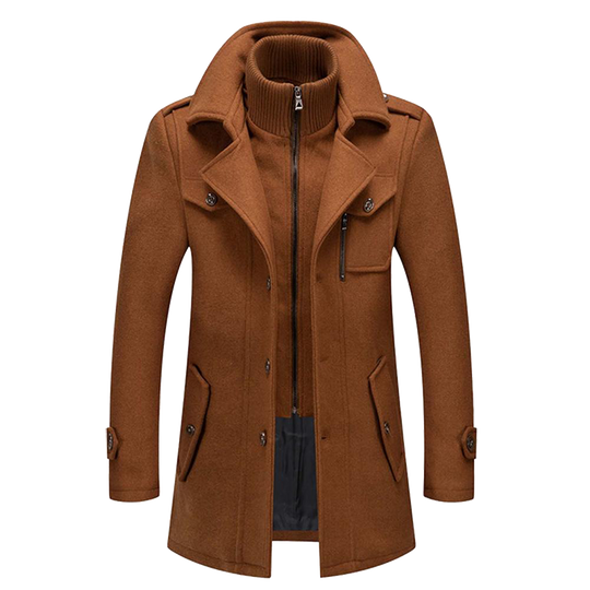 Fashionable coat with a classic cut for men