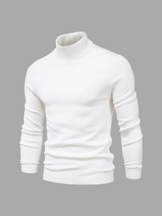 Men's roll-neck sweater with a timeless design