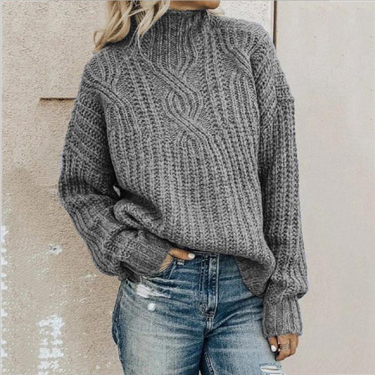 Women's Elegant Sweater with Classic Cut 