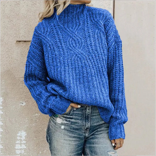 Women's Elegant Sweater with Classic Cut 
