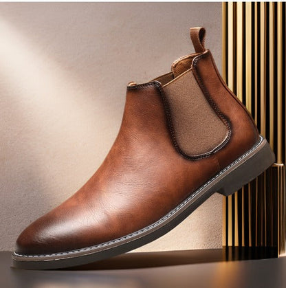 Elegante Chelsea-Boots für Herren mit elastischen Einsätzen an den Seiten