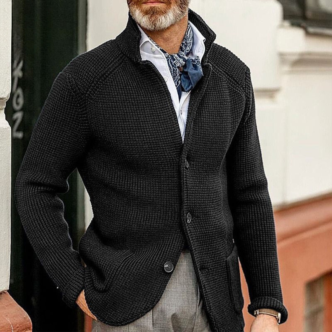 Men's Cardigan with Timeless Design 