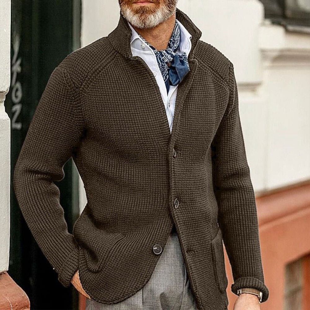 Men's Cardigan with Timeless Design 