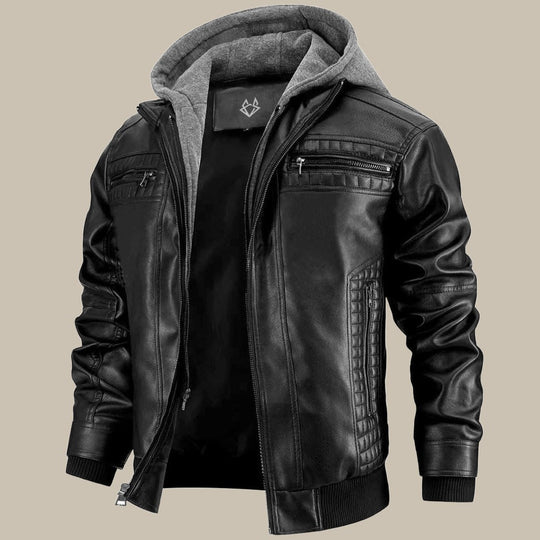 Men's Jacket with Hood and Classic Cut
