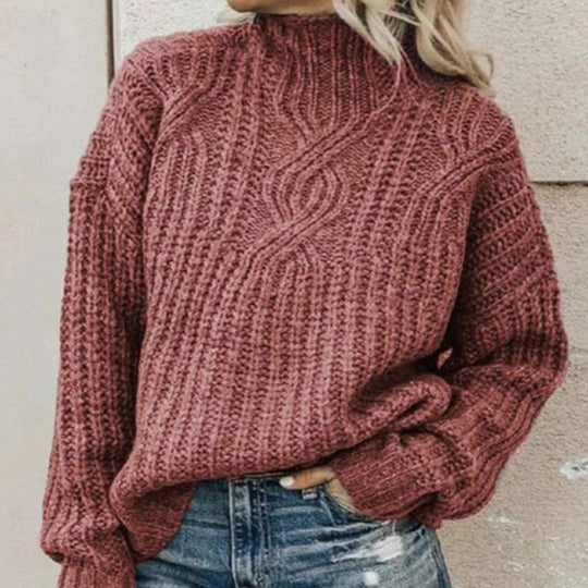 Women's Elegant Sweater with Classic Cut 