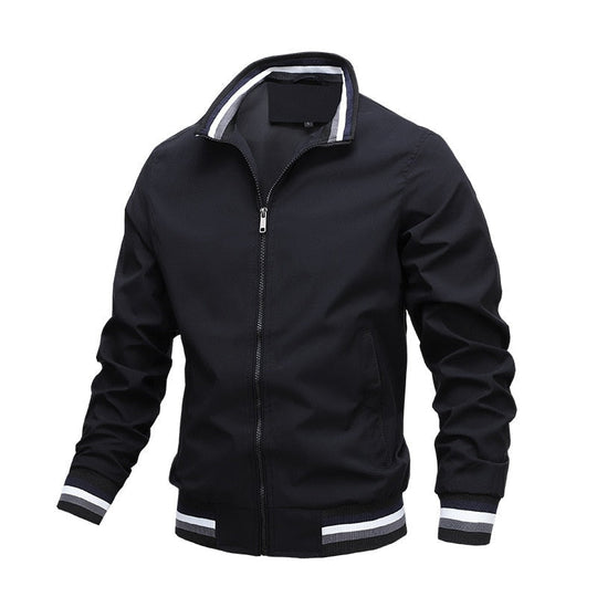 Men's transitional bomber-style jacket