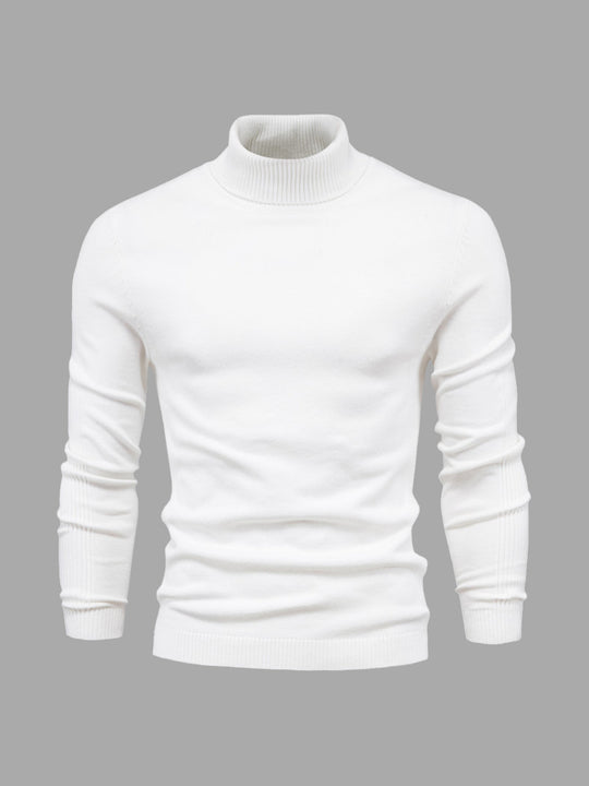 Men's roll-neck sweater with a timeless design