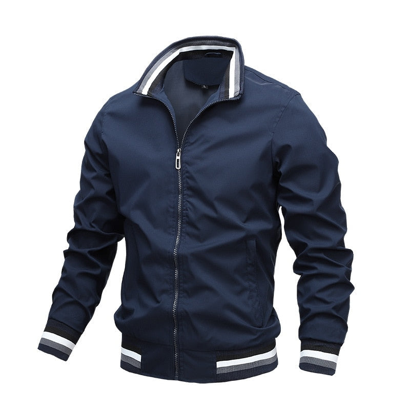 Men's transitional bomber-style jacket