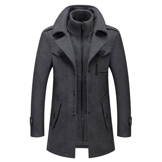 Fashionable coat with a classic cut for men