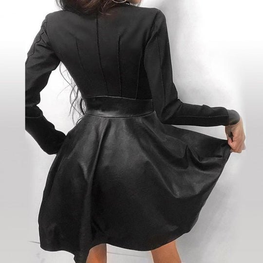 Women's Gothic Dress with Zipper 