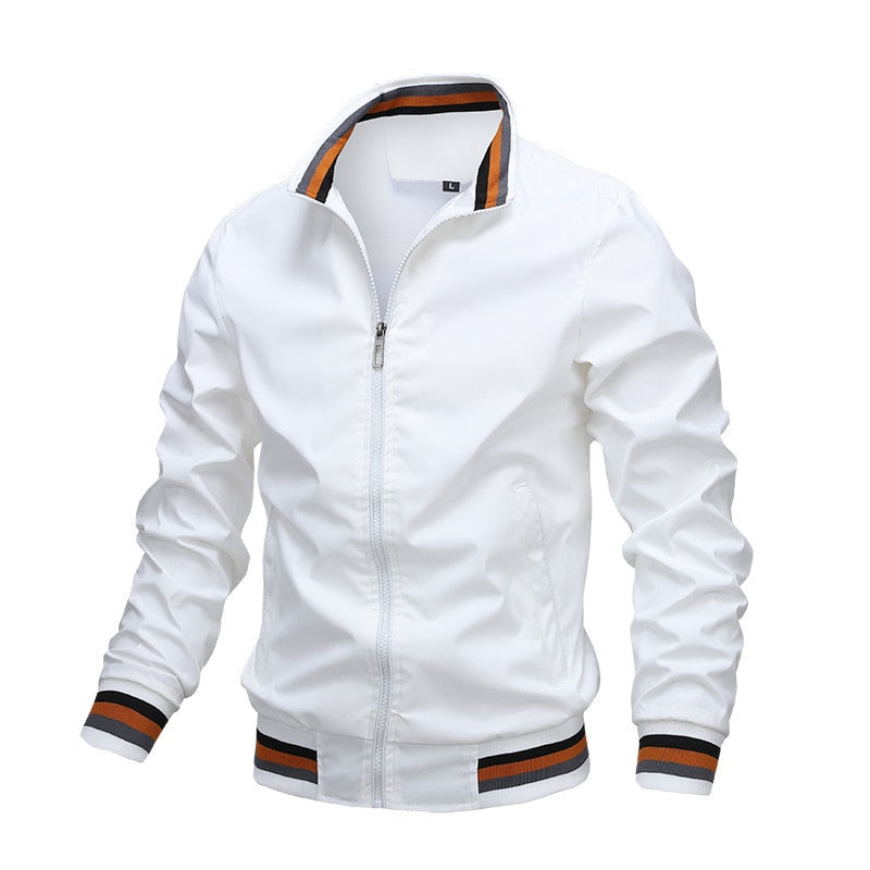 Men's transitional bomber-style jacket