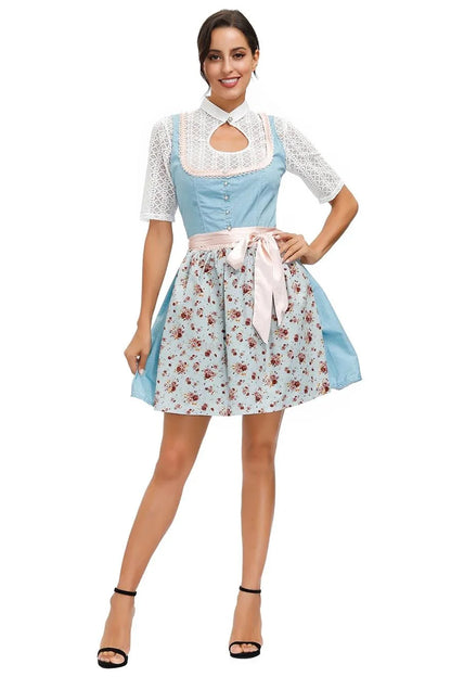 Bayerisches Trachtenkleid für Damen in detailreicher Ansicht