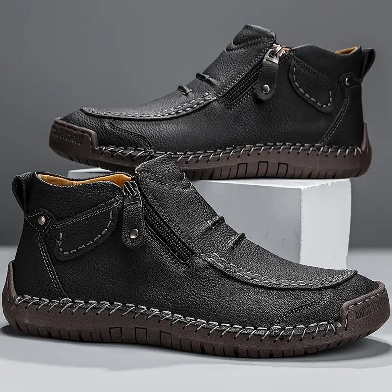 Herren Stiefel Mit Seitlichem Reißverschluss