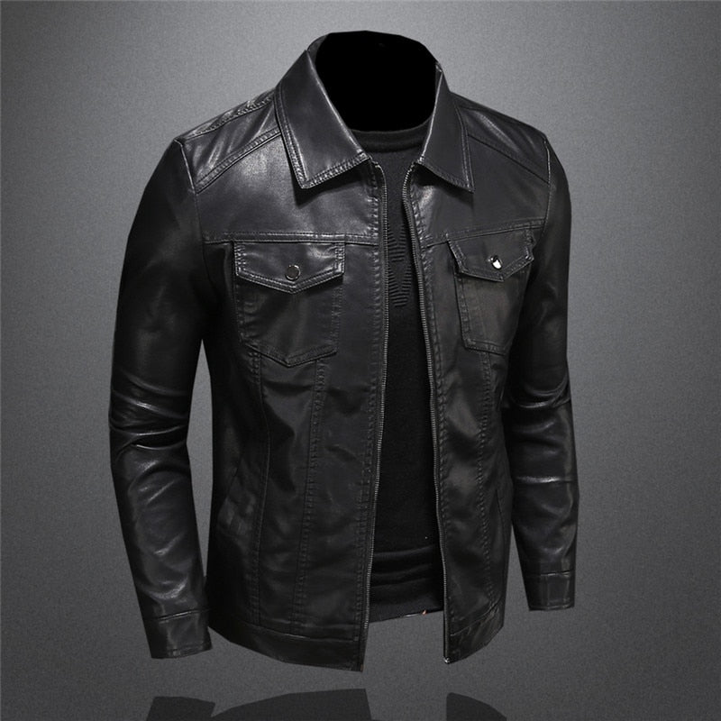 Men's Jacket with Collar and Zipper