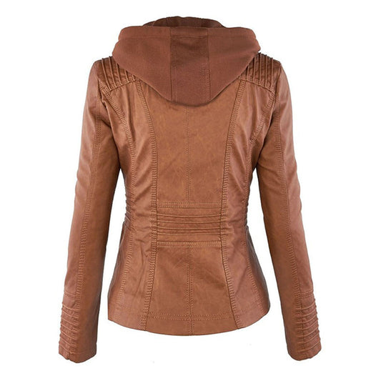 Women's hooded jacket in a weatherproof design 