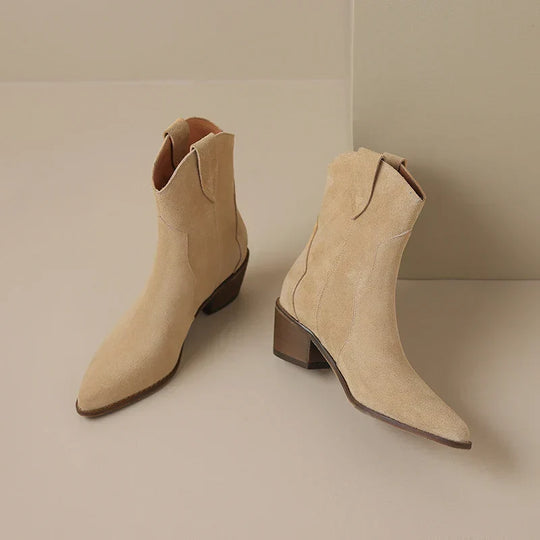 Women's Cowboy Boots with Low Heel