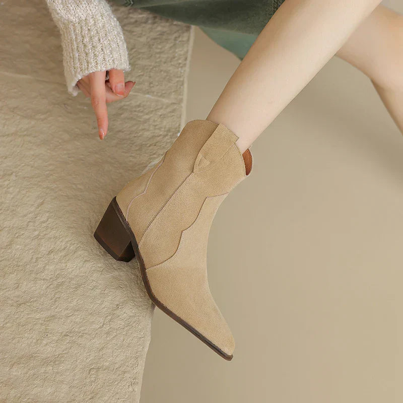 Women's Cowboy Boots with Low Heel